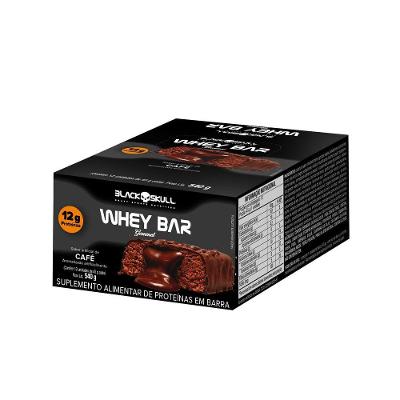 Barra de Proteína Black Skull Whey Bar Gourmet Zero 12 Un