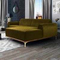 Sofá 4 Lugares Com Chaise Molino 255 Cm Mostarda C-260 - 6