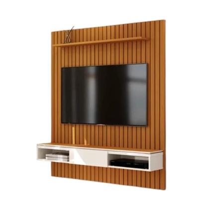 Painel Home com Nicho Master 135CM MDP Cedro e Off White EDN Móveis