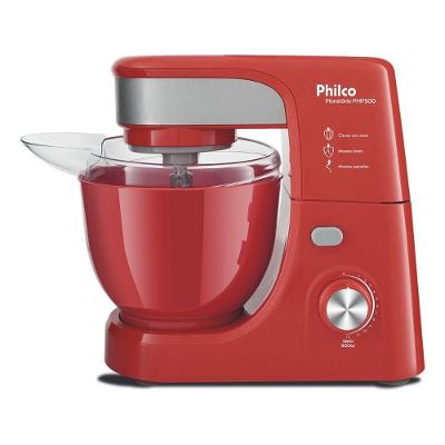 Batedeira Planetária Philco PHP500V 5L 500W 6 Velocidades Preta 110V