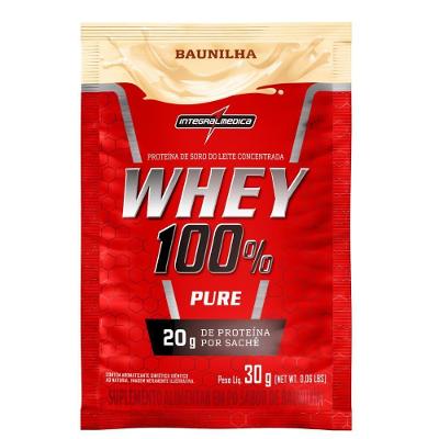 Whey Protein Integralmédica Concentrado Sachê Sabor Baunilha 30G 30 Doses