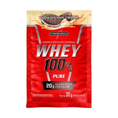 Whey Protein Integralmédica Concentrado Cookies & Cream 30G 30 Doses