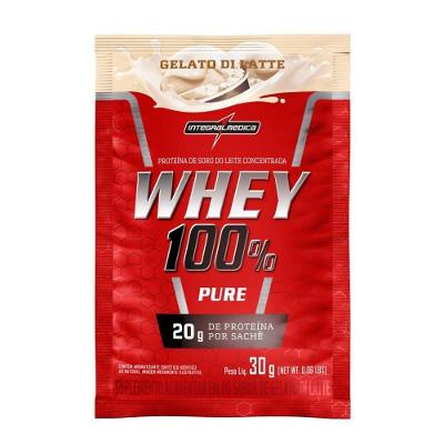 Whey Protein Integralmédica 100% Pure Gelatto Di Latte 30g 30 Doses
