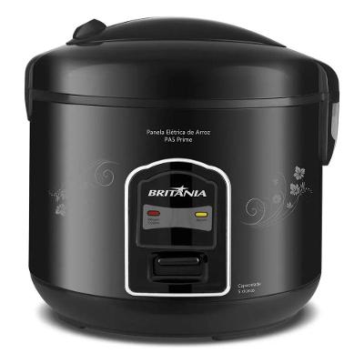 Panela de Arroz Elétrica Britânia PA5 Prime 5L 300W Preto 220V
