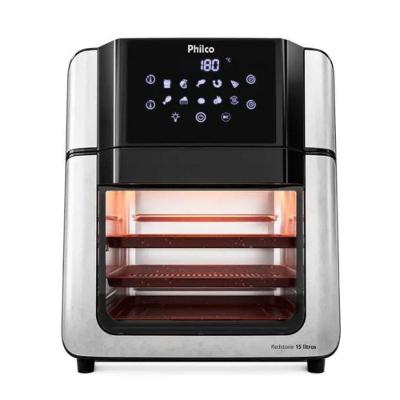 Fritadeira sem Óleo Air Fryer Philco PAF15A 15L 1900W Digital Inox 110V