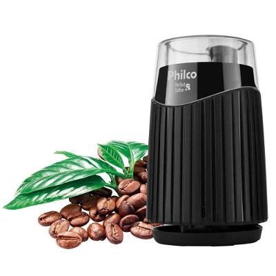 Moedor de Café Perfect Coffee com Lâminas em Aço Inox Preto Philco 11CM 450ML 160W