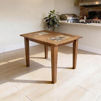 Mesa Extensível Gran W02 para Cozinha Gourmet 110cm Madeira Imbuia Lyam Decor