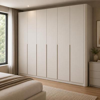 Guarda Roupa Casal Luna 6 Portas de Bater 6 Gavetas MDF Laqueado Luna 276CM Casa Lar Shop