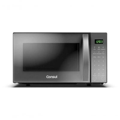 Micro-ondas Consul CMS23AR 23L 10 Níveis Função Marmita Inox e Cinza 110V