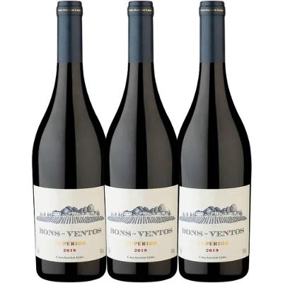 Kit 3 Garrafas Vinho Tinto Bons Ventos Superior 750ml