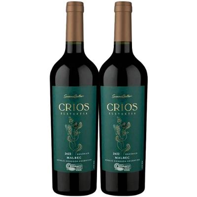 Kit 2 Garrafas Vinho Tinto Crios Sustentia Orgânico Malbec 750ml