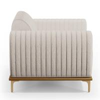 Kit Sofá 3 Lugares 180Cm Com 2 Poltronas Molino Cru C-443