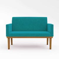 Namoradeira Base Reforçada Sala Elegante azul Turquesa - 1