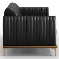 Kit Sofá 3 Lugares 210Cm Com 2 Poltronas Molino Preto B-159 - 7