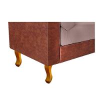 Recamier Félix Solteiro 120cm Corano Nozes e Linho Rosê - 2