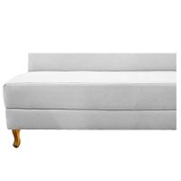 Recamier Valéria 160cm Lado Esquerdo Suede Branco Doce Sonho