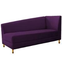 Recamier Valéria 140cm Lado Esquerdo Suede Roxo Doce Sonho - 1