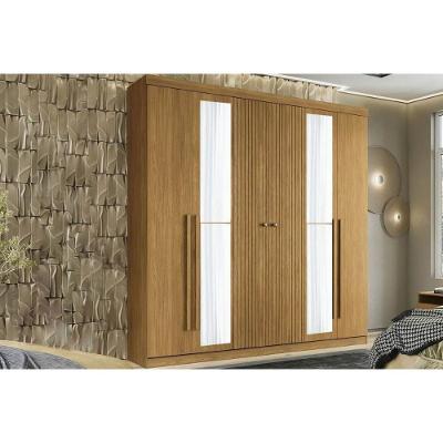 Guarda Roupa Casal 6Ptas c-Esp Buriti 6 Portas 4 Gavetas MDF-MDP Cinamomo Santos Andirá