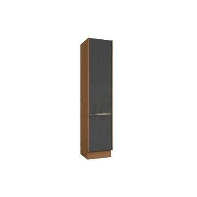 Paneleiro de Cozinha Vibra com 2 Portas 5 Prateleiras MDF-MDP TAMANHO 50CM Cinza Kappesberg