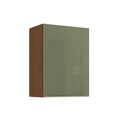 Armário Aéreo Vibra T643 60cm 1 Porta MDF-MDP Bater Canela Verde Pistache Kappesberg