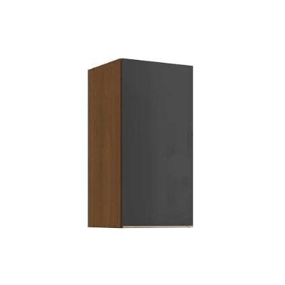 Armário Aéreo Vibra T642 40CM 1 Porta MDF-MDP de Bater Grafite Kappesberg