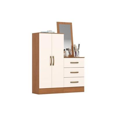 Cômoda Briz B700 3 Gavetas MDF-MDP Puxador ABS Cinamomo Móveis Henn