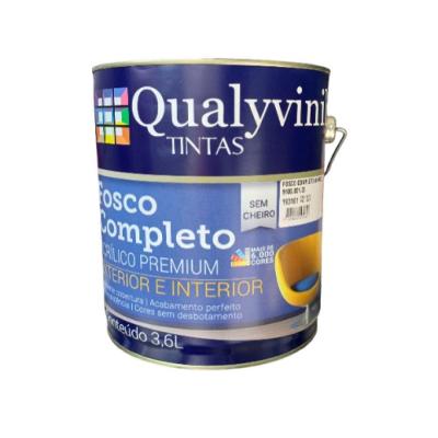 Tinta Acrílica Látex Com Acabamento Fosco Qualyvinil De 3,6l