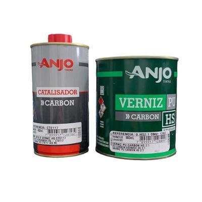 Verniz 900ml Automotivo Pu Hs Carbon 2:1 Catalisador 450ml Anjo Tintas