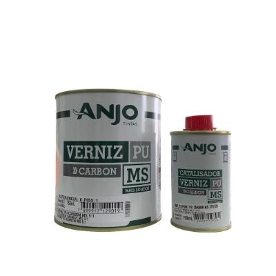 Verniz 750ml Pu Carbon Ms Bi Catalisador 150ml Componente 5:1 Anjo Tintas