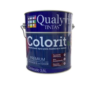 Esmalte A Base De Agua Qualyvinil Para Madeiras E Metais 3.6l