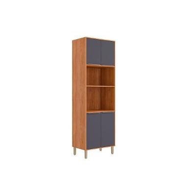Paneleiro de Cozinha Brilhante 4 Portas 4 Prateleiras MDF 70CM MGM