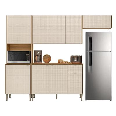 Cozinha Surya 9 Portas 1 Nicho Madeirado Off White
