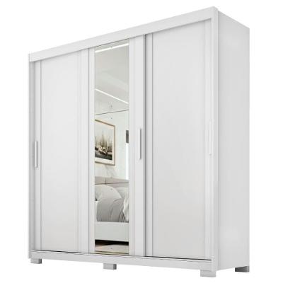 Guarda Roupa Casal Espelho 3 Portas 4 Gavetas Canadá