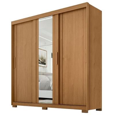 Guarda Roupa Casal Espelho 3 Portas 4 Gavetas Canadá