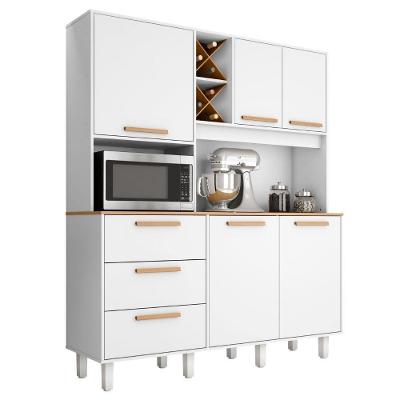 Cozinha Madri Adega 5 Portas 3 Gavetas Branco