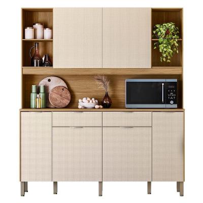 Cozinha Mantra 6 Portas 5 Nichos Madeirado Off White