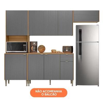 Armário De Cozinha Compacta 6 Portas 1 Nicho Surya