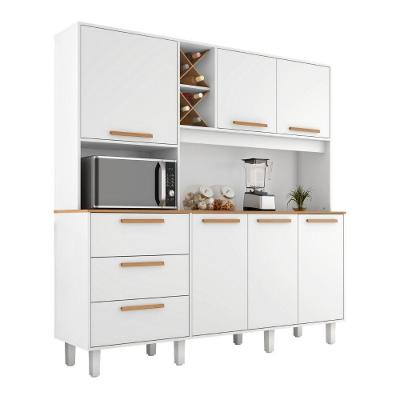 Cozinha Milão Adega 6 Portas 3 Gavetas Branco