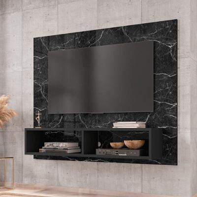 Painel para TV Viena 43 Polegadas 90CM MDP com Suporte Preto Nero