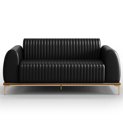 Kit Sofá 3 Lugares 180Cm Com 2 Poltronas Molino Preto B-159