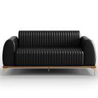 Kit Sofá 3 Lugares 180Cm Com 2 Poltronas Molino Preto B-159 - 1