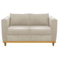 Sofá 2 Lugares Europa Suede Doce Sonho Móveis Cor Bege - 5