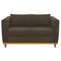 Sofá 2 Lugares Europa Suede Marrom - 5