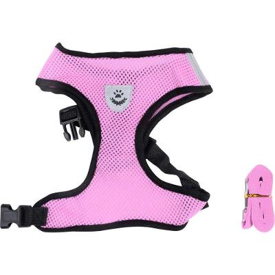 Guia Peitoral Kala P para Cães de Porte Pequeno Rosa Poliéster 3KG Único 1 Unidade