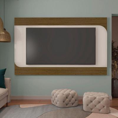 Painel para Tv 86 Elegance 220cm Mdf Mdp Pinho Off White Artely