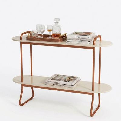 Aparador Ello Moderno 2 Prateleiras MDF-MDP 120CM Off White Loja Doce Lar