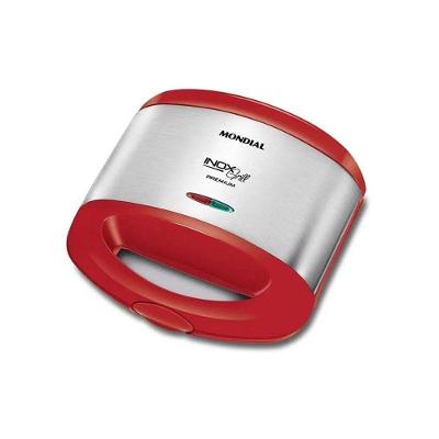 Sanduicheira Grill Mondial S-19 2 em 1 800W Vermelho 110V