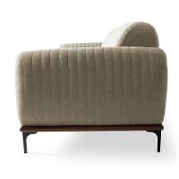 Sofá 3 Lugares Para Sala De Estar Molino 210 Cm Bege C-129 - 3