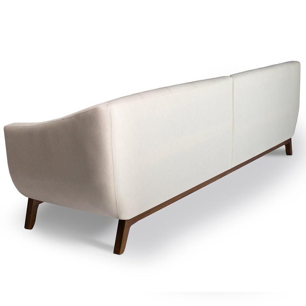 Sofá 3 Lugares Para Sala De Estar Atenas 230 Cm Bege C-443 - 6