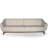 Sofá 3 Lugares Para Sala De Estar Atenas 230 Cm Bege C-443 - 1